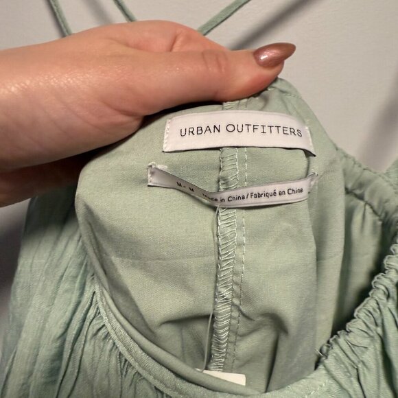 Urban Outfitters Romper Dress Light Green NWT Medium - Picture 6 of 9